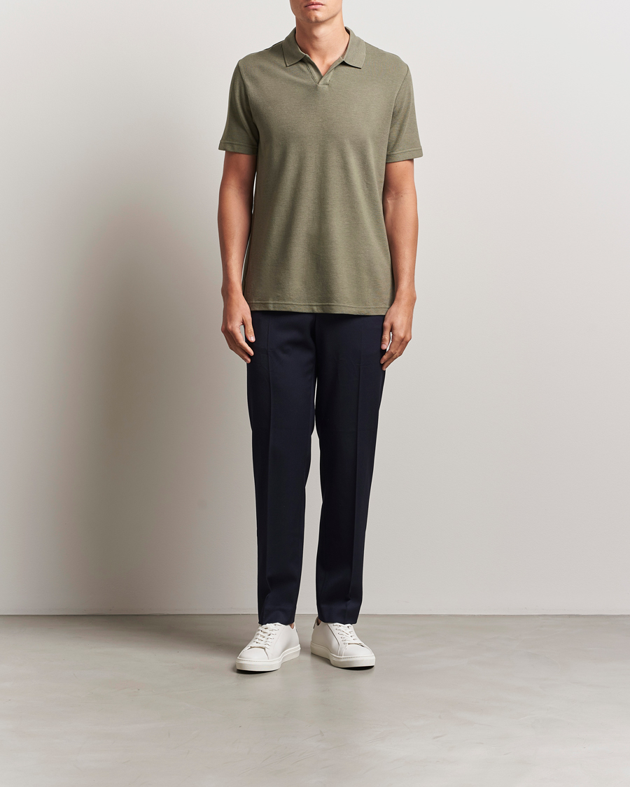 Herr | Pikéer | NN07 | Paul Cotton/Lyocell Polo Capers Green