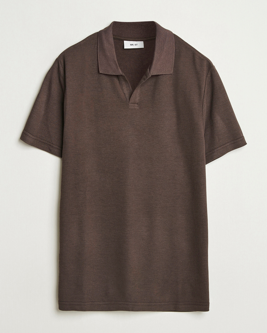 Herr | Pikéer | NN07 | Paul Cotton/Lyocell Polo Coffee