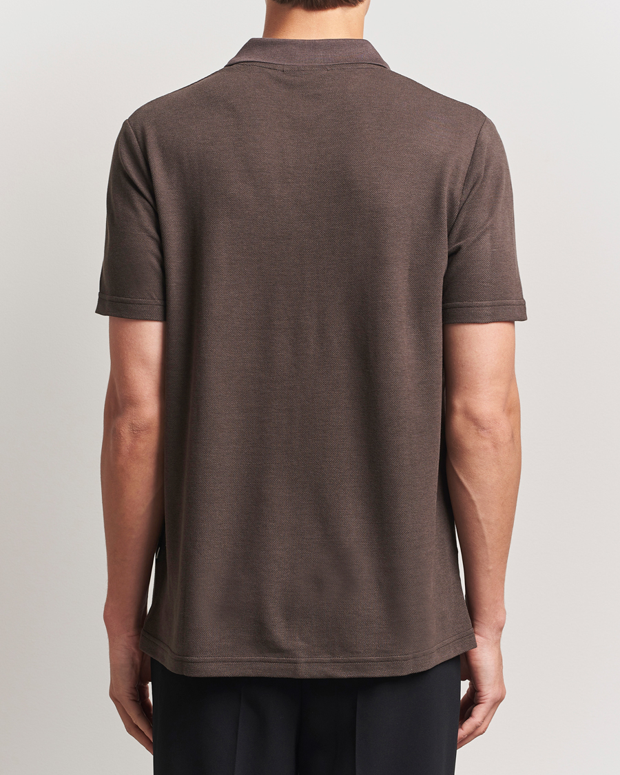 Herr | Pikéer | NN07 | Paul Cotton/Lyocell Polo Coffee