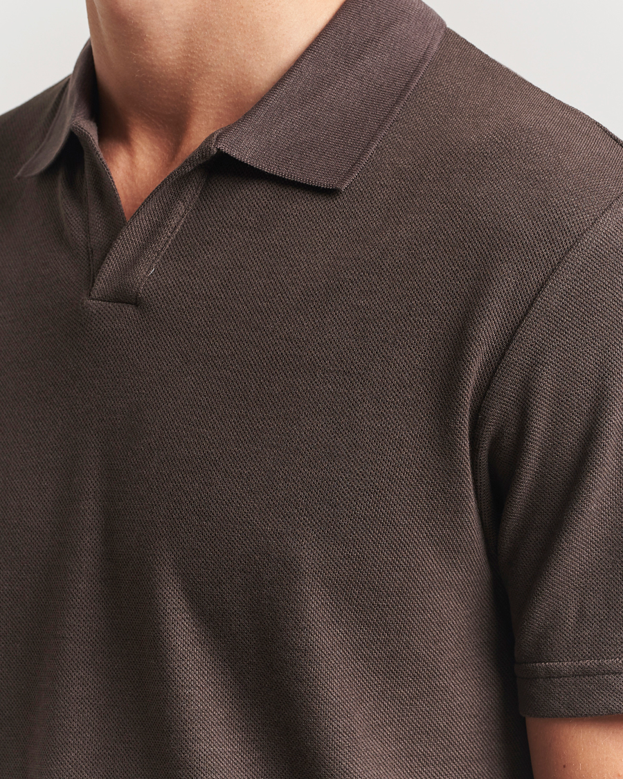 Herr | Pikéer | NN07 | Paul Cotton/Lyocell Polo Coffee