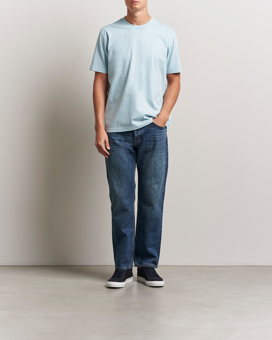 Herr | T-Shirts | NN07 | Adam Logo Crew Neck T-Shirt Winter Sky