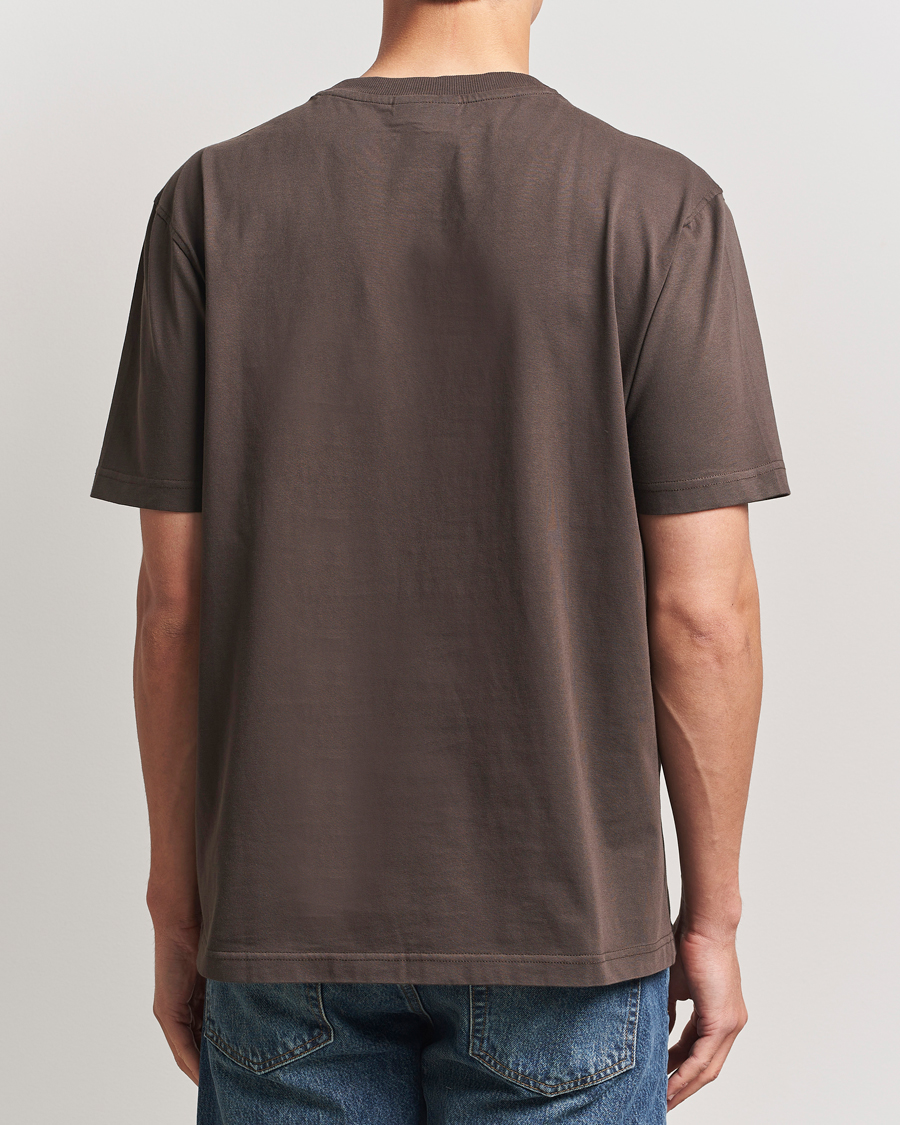 Herr | T-Shirts | NN07 | Adam Logo Crew Neck T-Shirt Coffee