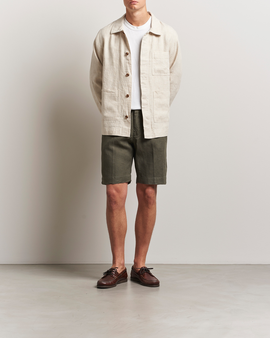 Herr | Skjortor | NN07 | Olav Linen Overshirt Oat
