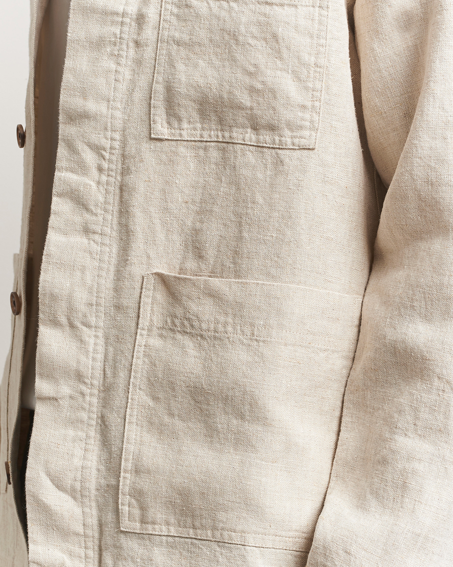 Herr | Skjortor | NN07 | Olav Linen Overshirt Oat