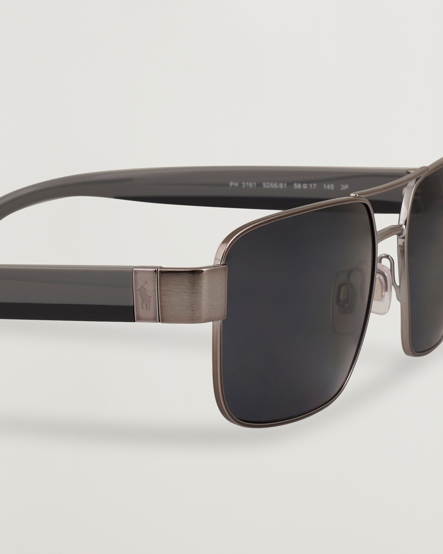 Herr | Solglasögon | Polo Ralph Lauren | 0PH3161 Polarized Sunglasses Brushed Gunmetal