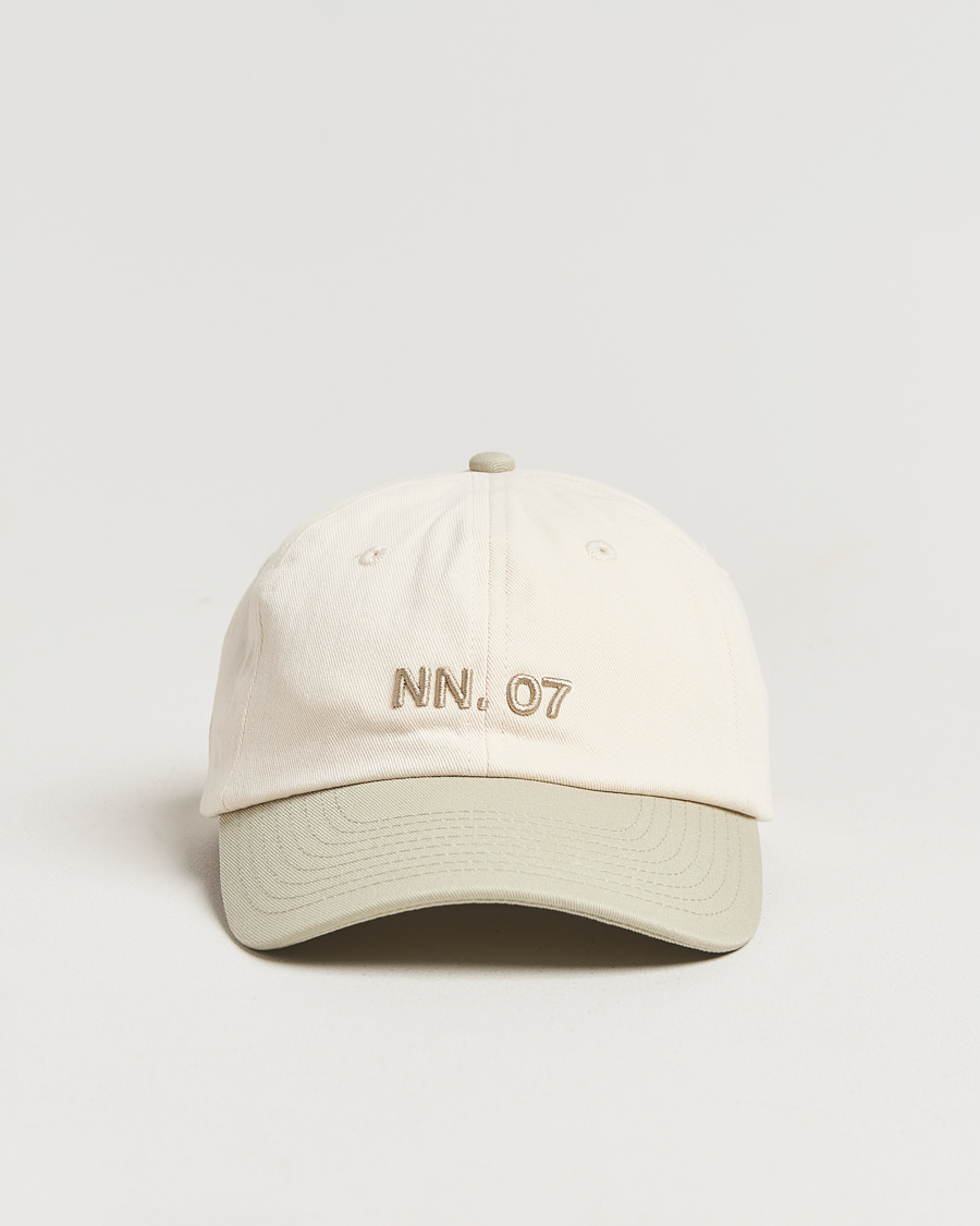 Herr | Hattar & kepsar | NN07 | Logo Cap Sage Green/Off White