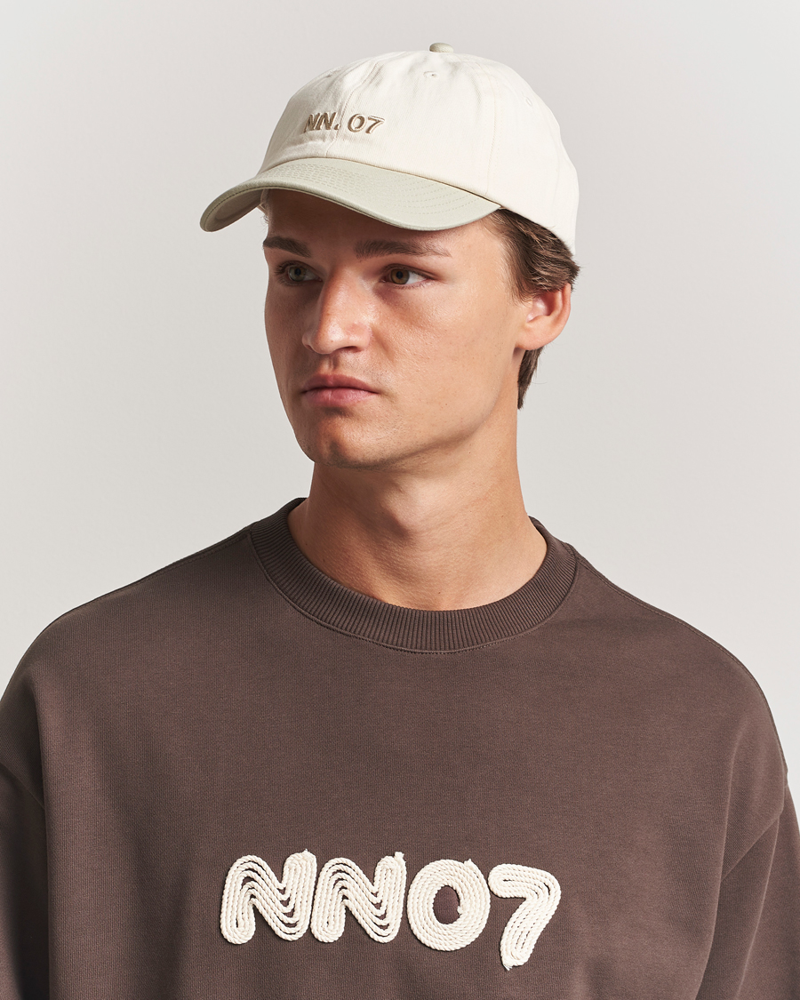 Herr | Hattar & kepsar | NN07 | Logo Cap Sage Green/Off White