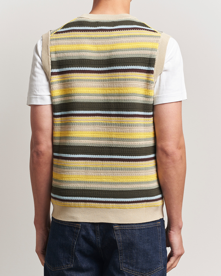 Herr | Tröjor | NN07 | Huxley Knitted Striped Vest Multi