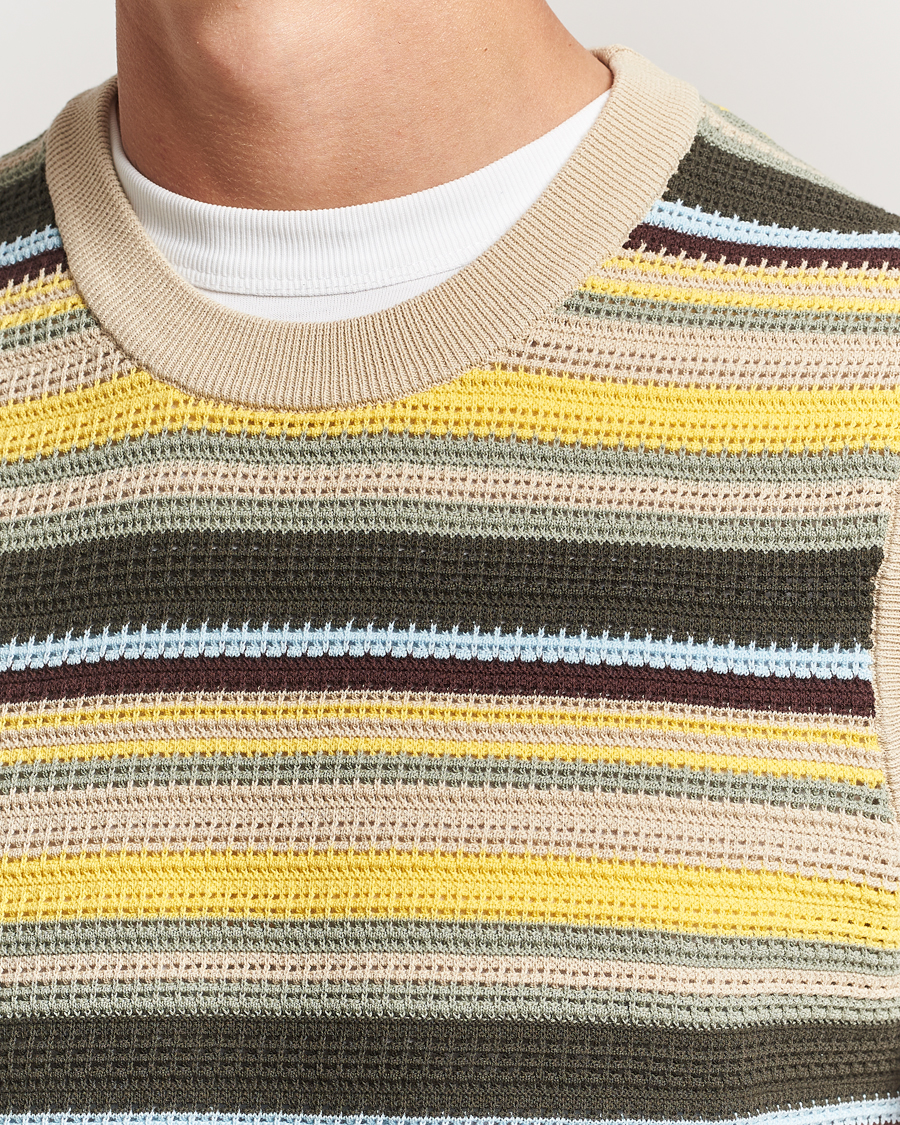 Herr | Tröjor | NN07 | Huxley Knitted Striped Vest Multi