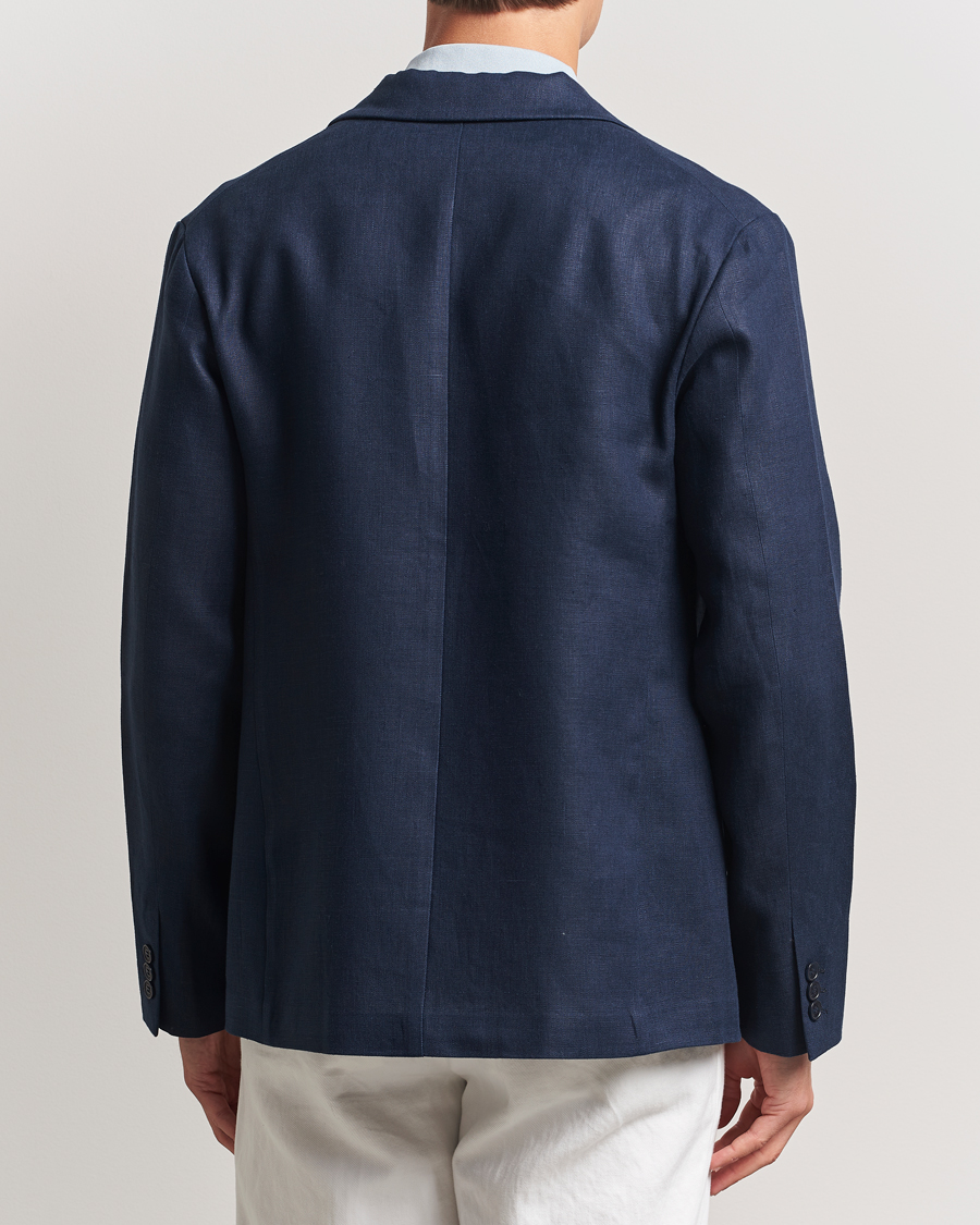 Herr | Kavajer | NN07 | Timo Linen Blazer Navy Blue