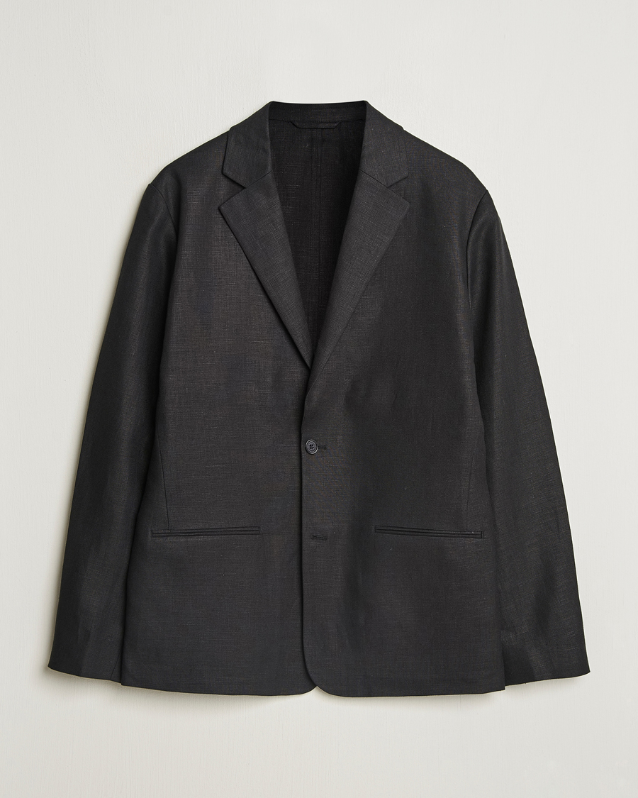Herr | Kavajer | NN07 | Timo Linen Blazer Black