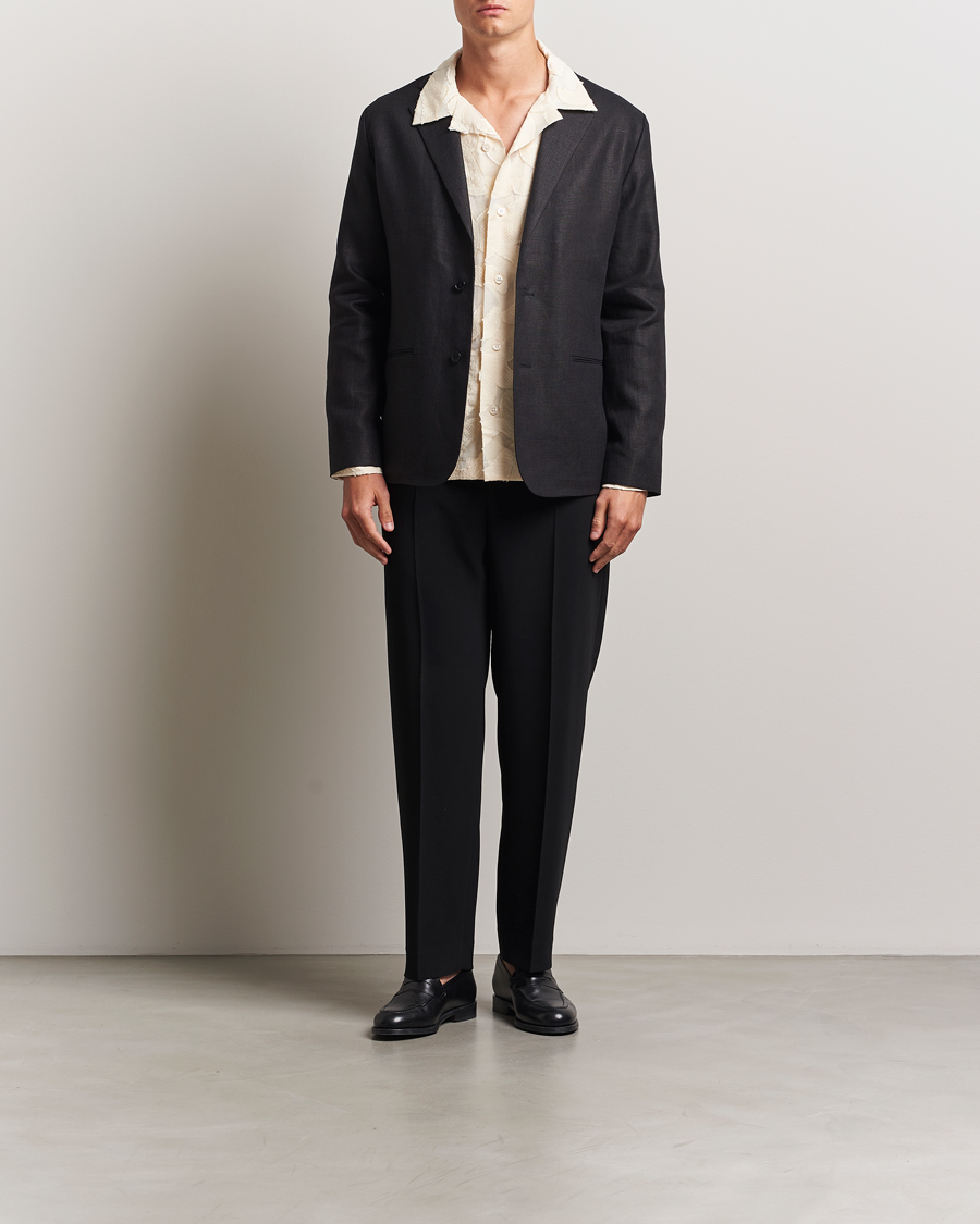 Herr | Kavajer | NN07 | Timo Linen Blazer Black