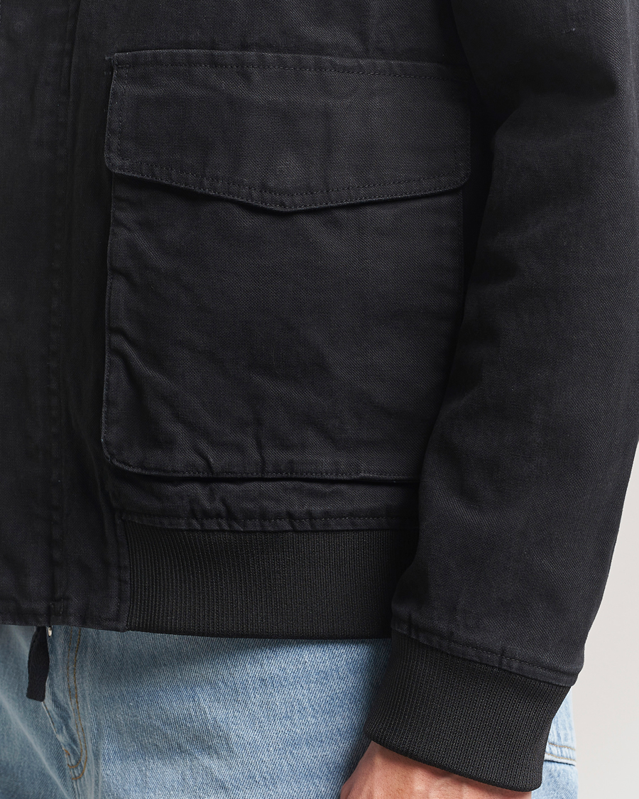 Herr | Jackor | A Day's March | Bader Cotton Flight Jacket Black