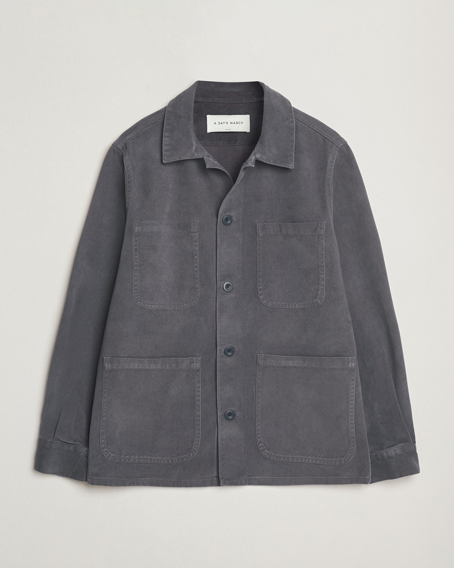 Herr | Jackor | A Day's March | Algot Lyocell Overshirt Iron