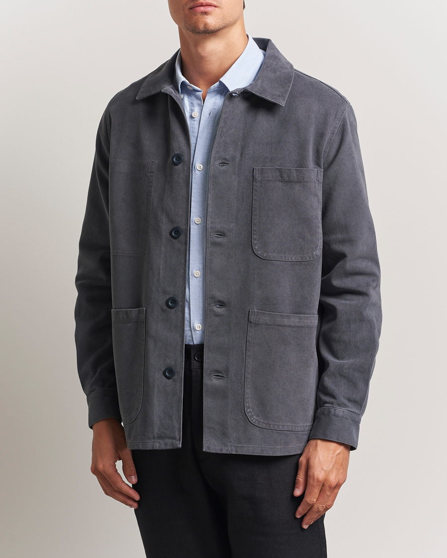 Herr | Jackor | A Day's March | Algot Lyocell Overshirt Iron