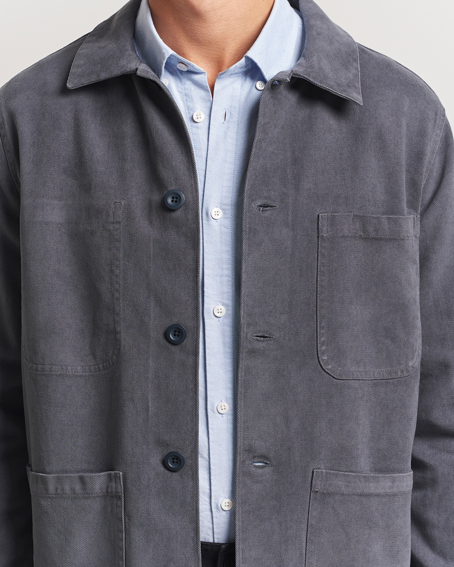 Herr | Jackor | A Day's March | Algot Lyocell Overshirt Iron