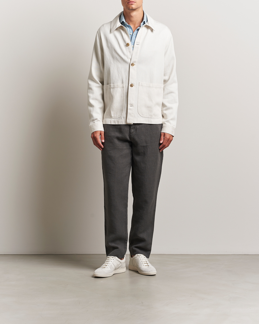Herr | Jackor | A Day's March | Imola Hemp Overshirt Ecru