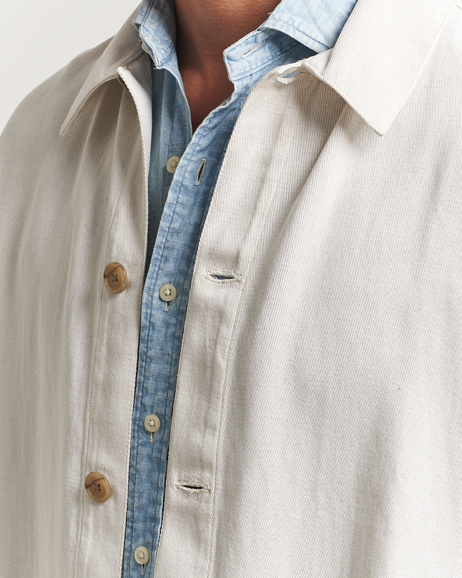 Herr | Jackor | A Day's March | Imola Hemp Overshirt Ecru