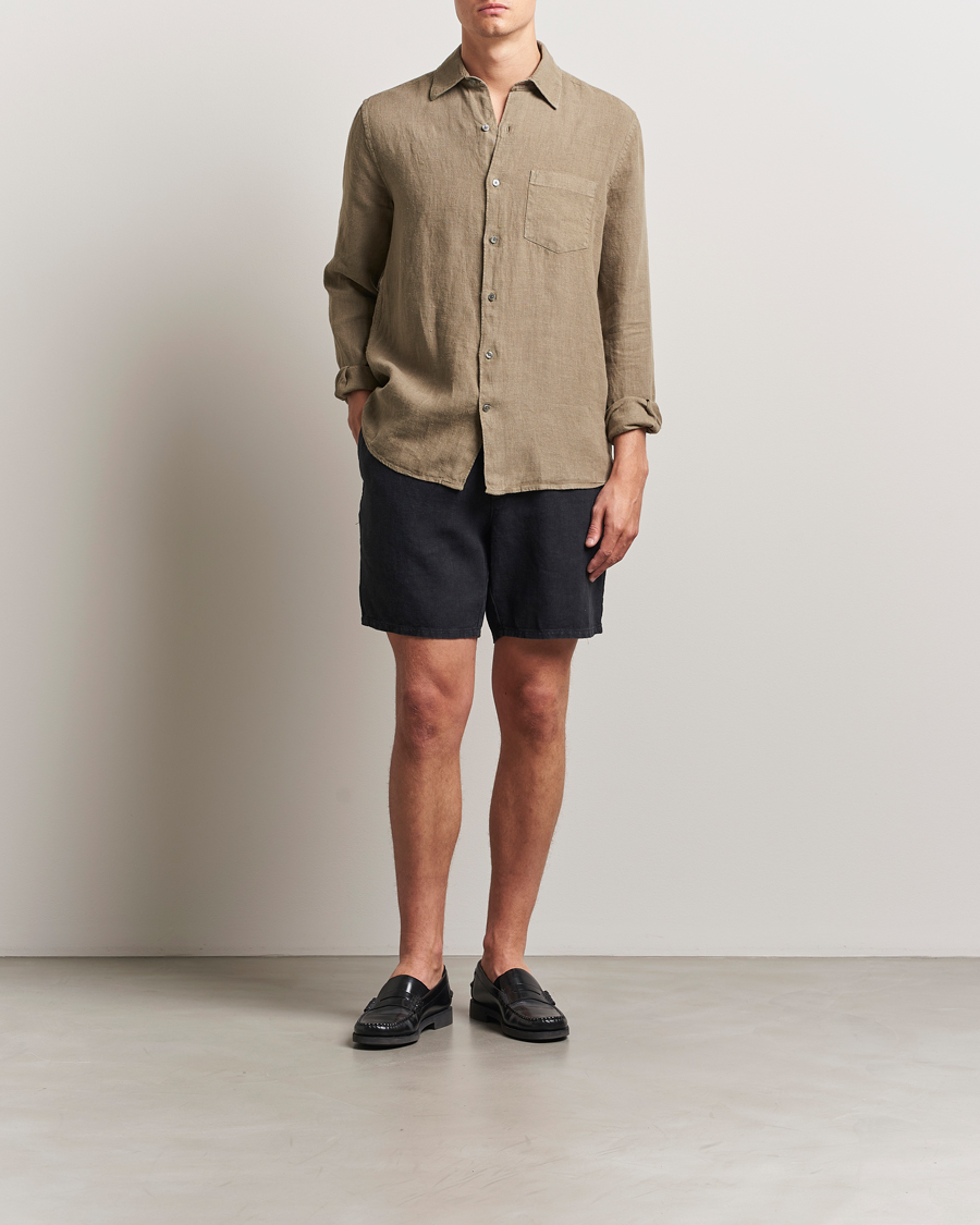 Herr | Skjortor | A Day's March | Abu Linen Shirt Clay