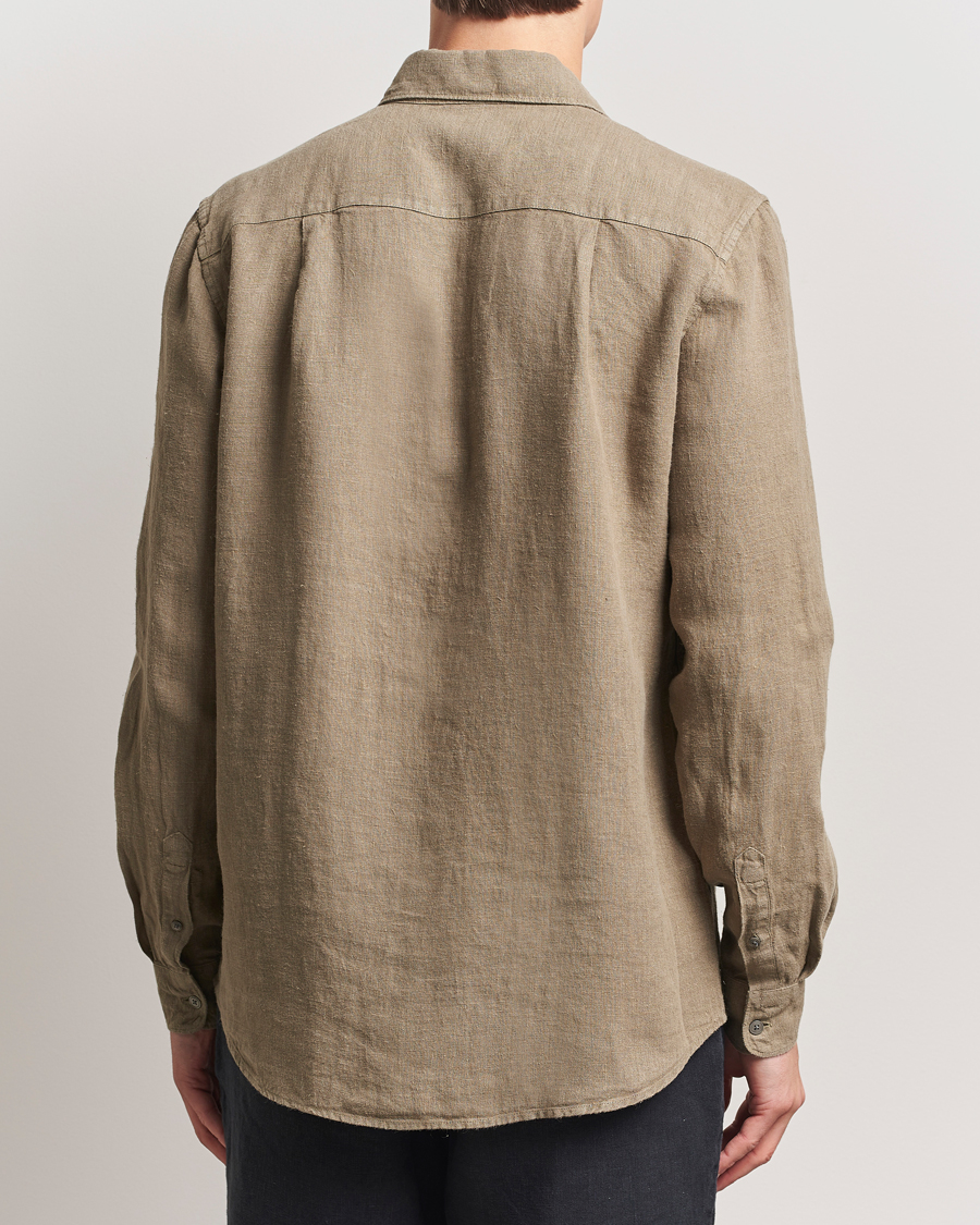 Herr | Skjortor | A Day's March | Abu Linen Shirt Clay