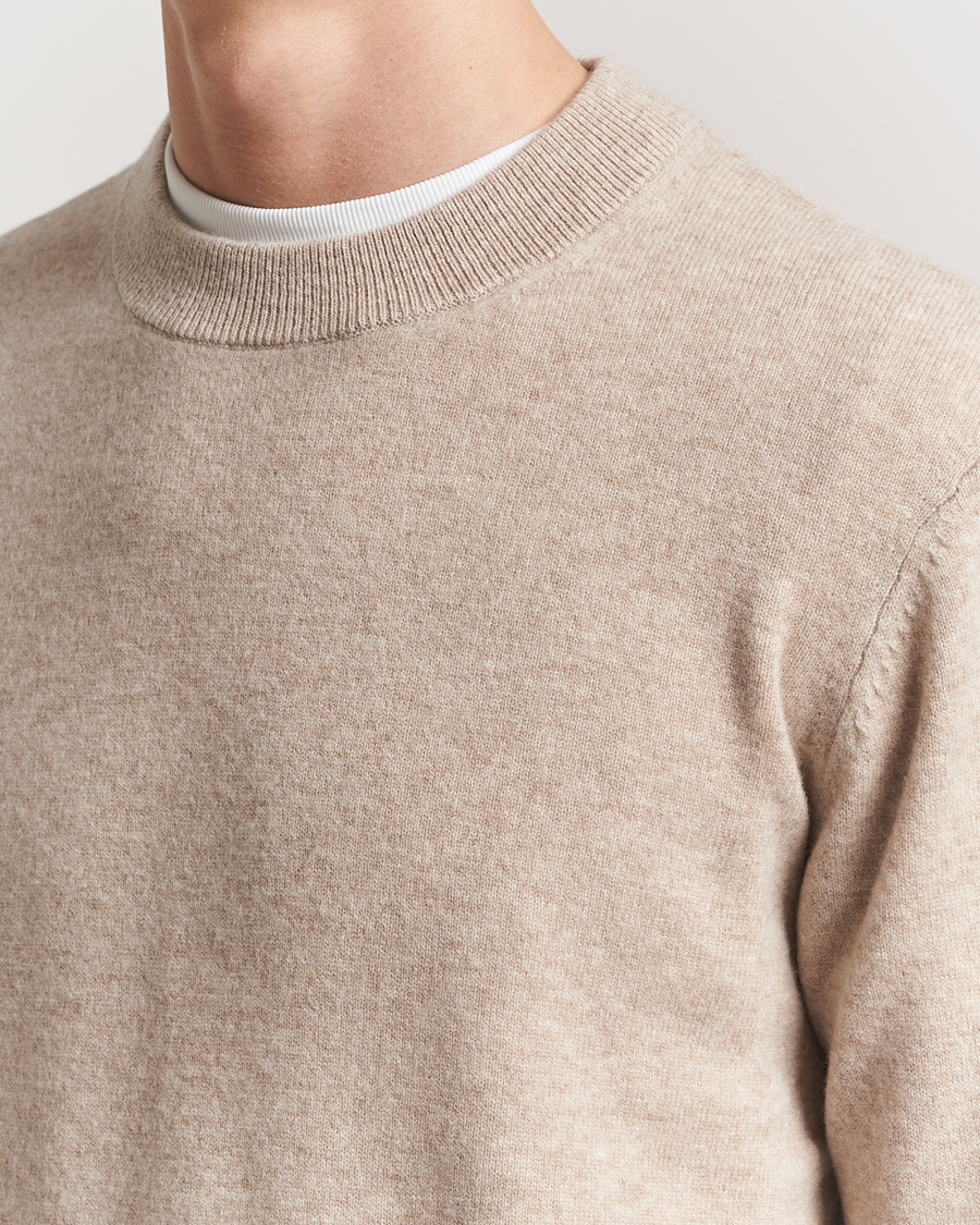 Herr | Tröjor | A Day's March | Marlow Cashmere Blend Sweater Sand