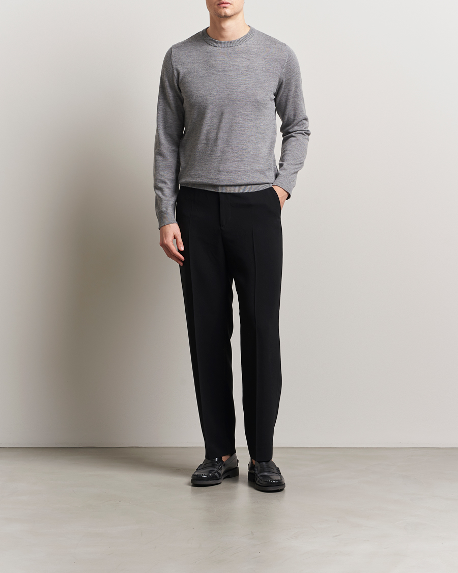 Herr | Tröjor | A Day's March | Álagon Merino Crew Grey