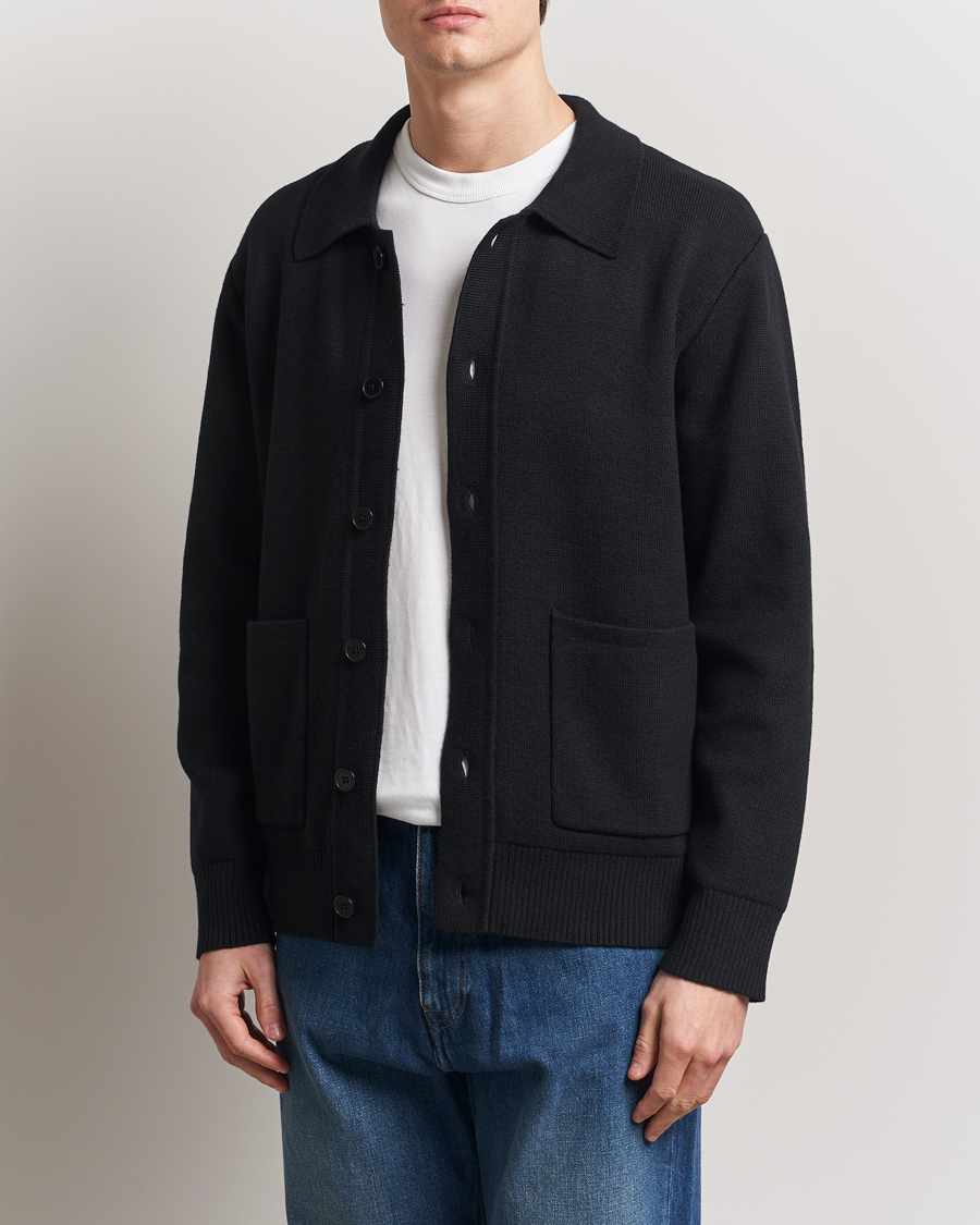 Herr | Tröjor | A Day's March | Holt Cardigan Black