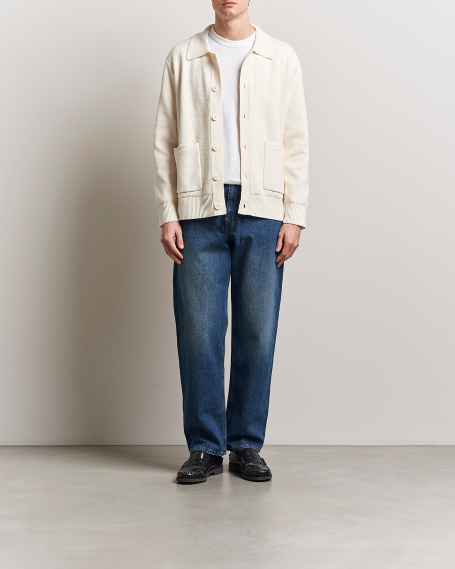 Herr | Tröjor | A Day's March | Holt Cardigan Off White