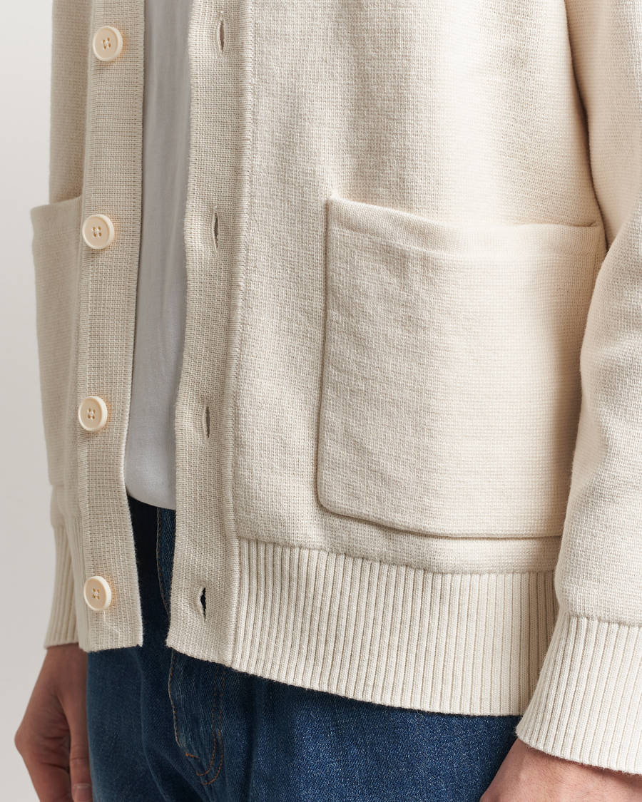 Herr | Tröjor | A Day's March | Holt Cardigan Off White