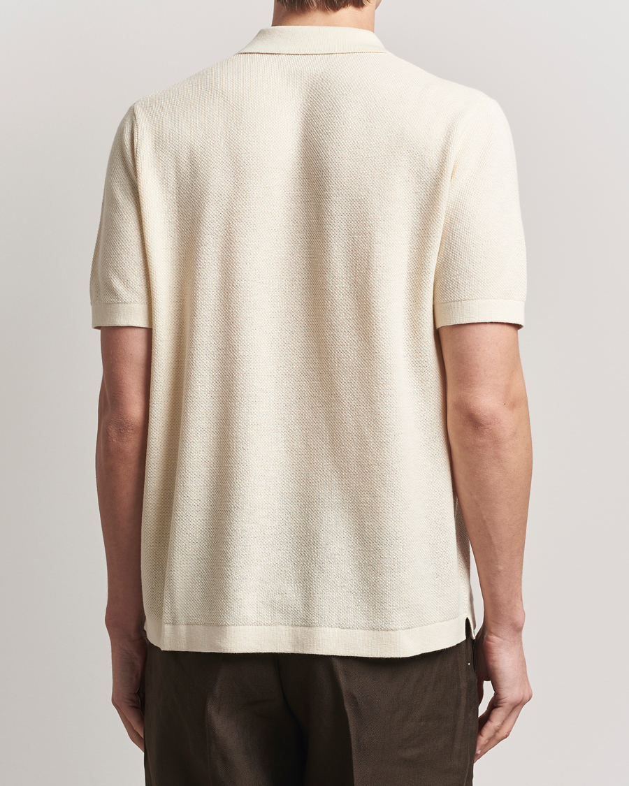 Herr | Tröjor | A Day's March | Yamu Structure Short Sleeve Off White