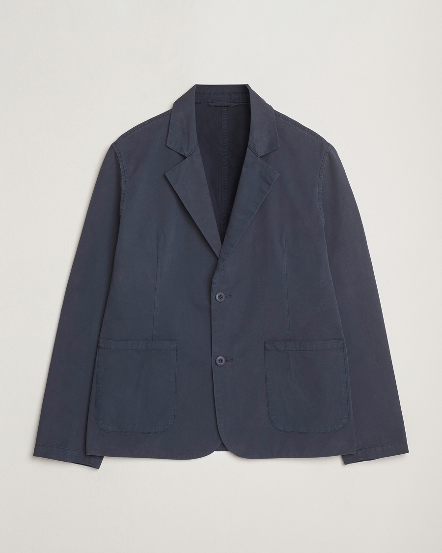 Herr | Kavajer | A Day's March | Mace Unconstructed Blazer Navy