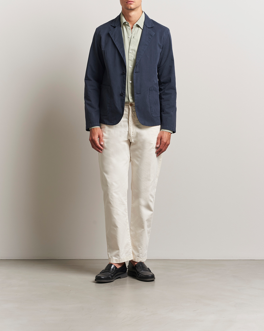 Herr | Kavajer | A Day's March | Mace Unconstructed Blazer Navy