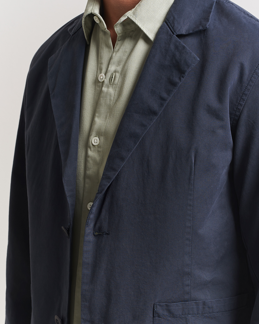 Herr | Kavajer | A Day's March | Mace Unconstructed Blazer Navy
