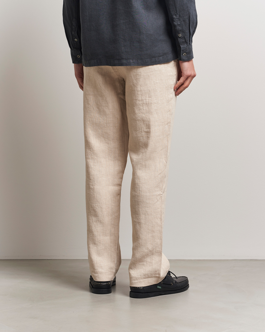Herr | Byxor | A Day's March | Tamiat Drawstring Linen Trousers Oyster