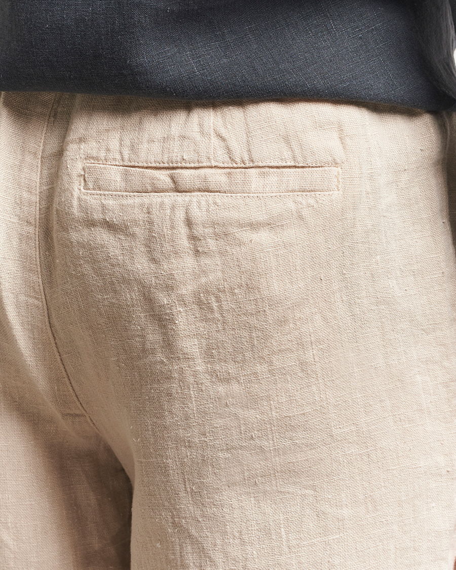 Herr | Byxor | A Day's March | Tamiat Drawstring Linen Trousers Oyster