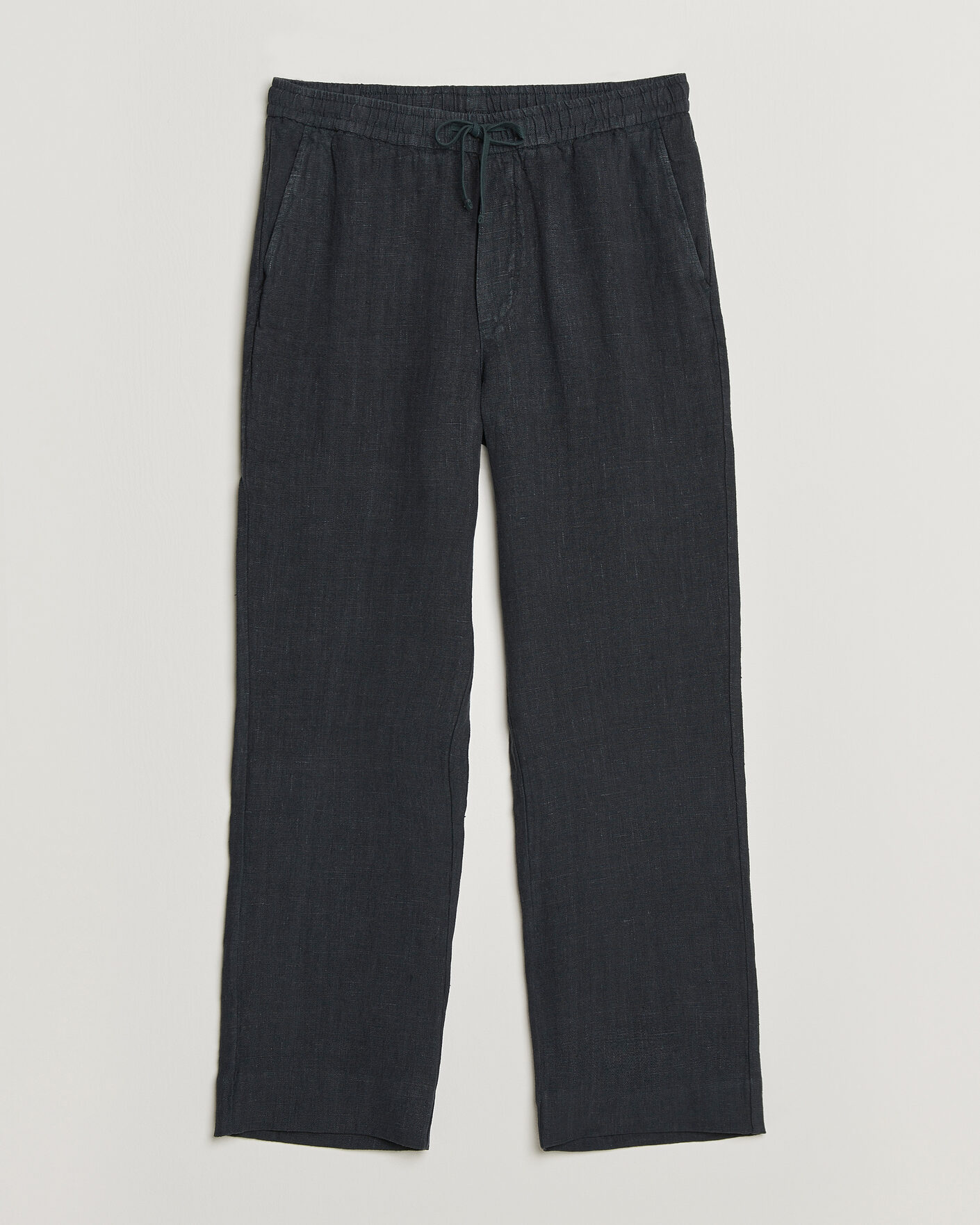 Herr | Senast inkommet | A Day's March | Tamiat Linen Drawstring Trousers Black