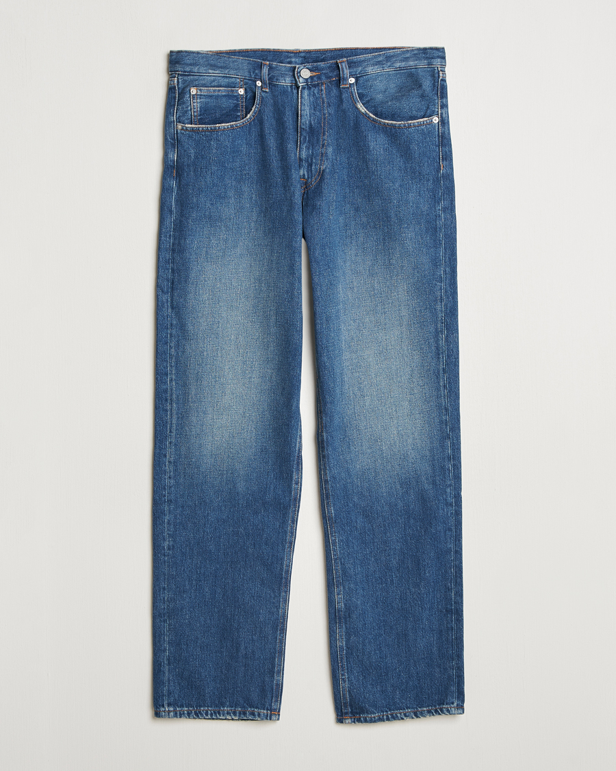 Herr | Jeans | A Day's March | Denim Nr3 Straight Fit Worn Mid Blue