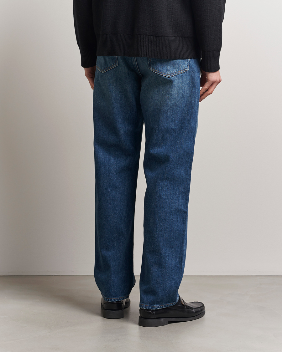 Herr | Jeans | A Day's March | Denim Nr3 Straight Fit Worn Mid Blue