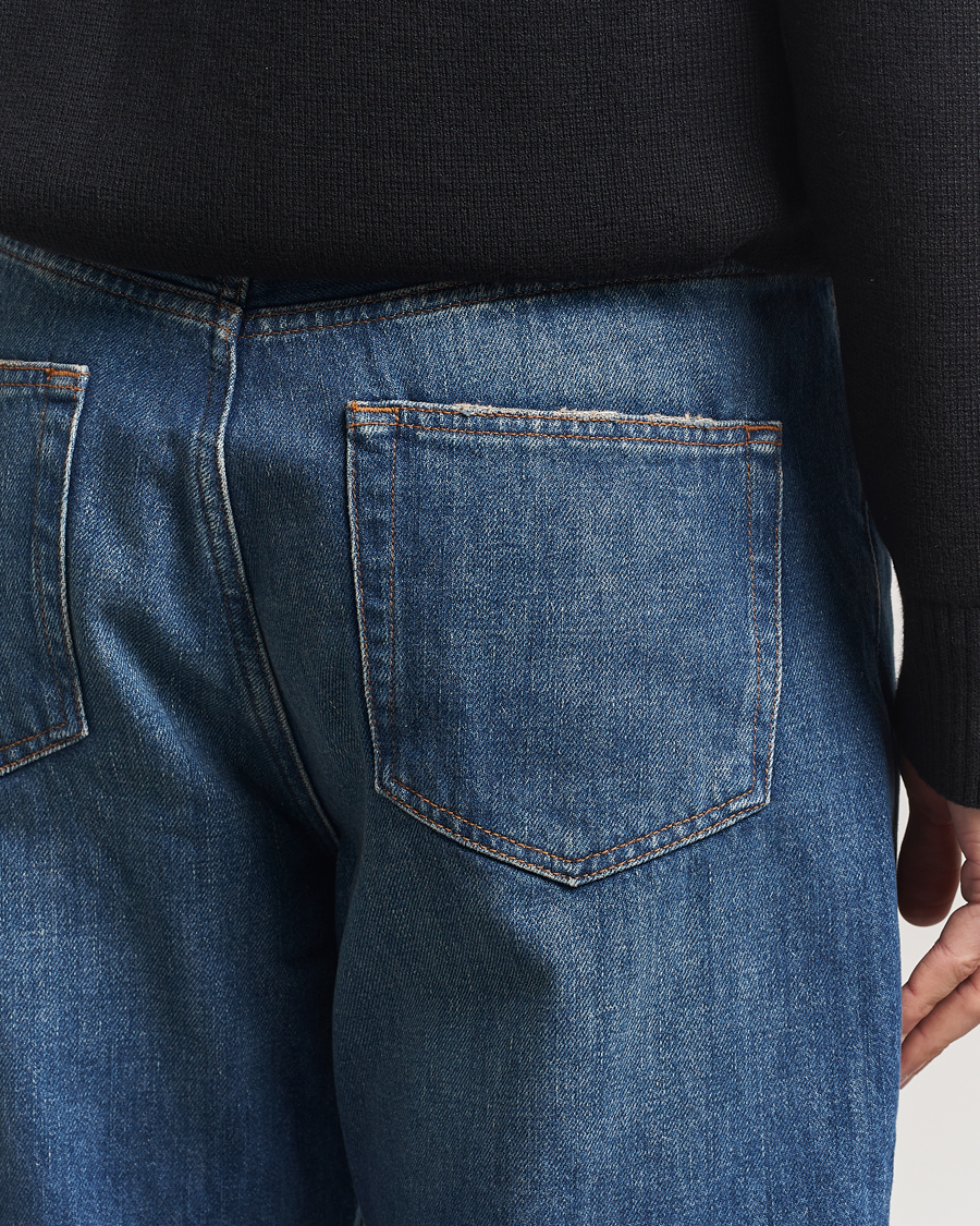 Herr | Jeans | A Day's March | Denim Nr3 Straight Fit Worn Mid Blue