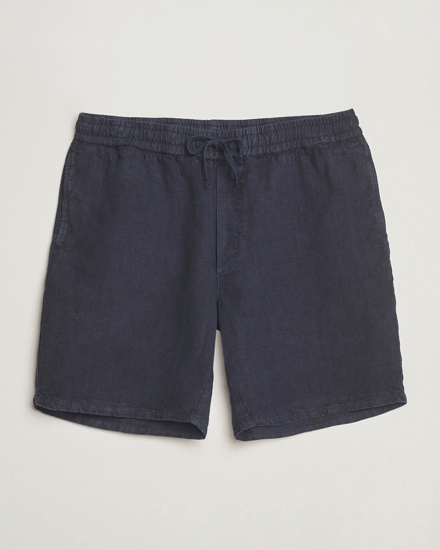 Herr | Shorts | A Day's March | Ipu Linen Drawstring Shorts Navy