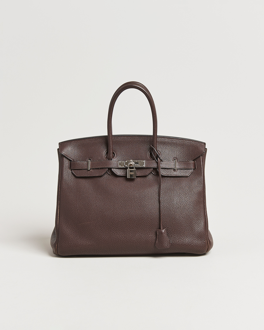 Herr | Pre-Owned & Vintage Bags | Hermès Pre-Owned | Birkin 35 Taurillon Clémence Ebène