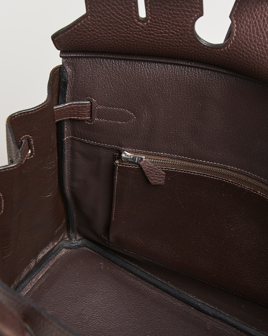 Herr | Pre-Owned & Vintage Bags | Hermès Pre-Owned | Birkin 35 Taurillon Clémence Ebène