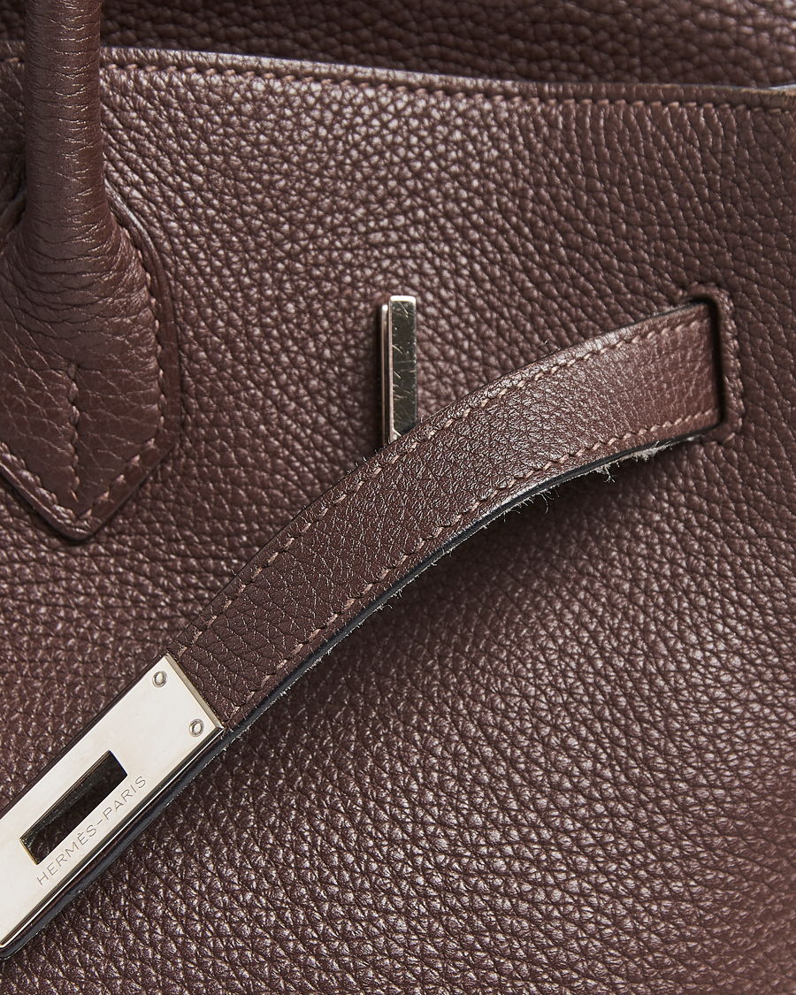 Herr | Pre-Owned & Vintage Bags | Hermès Pre-Owned | Birkin 35 Taurillon Clémence Ebène