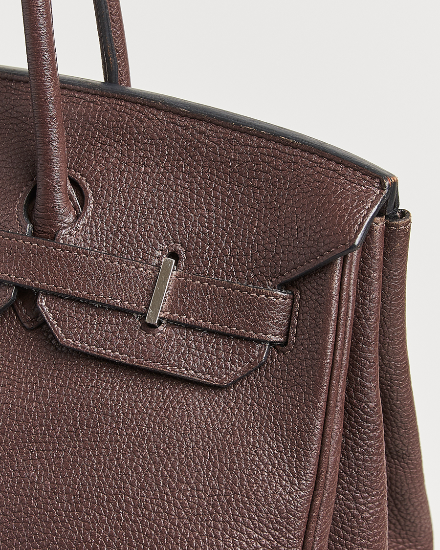 Herr | Pre-Owned & Vintage Bags | Hermès Pre-Owned | Birkin 35 Taurillon Clémence Ebène