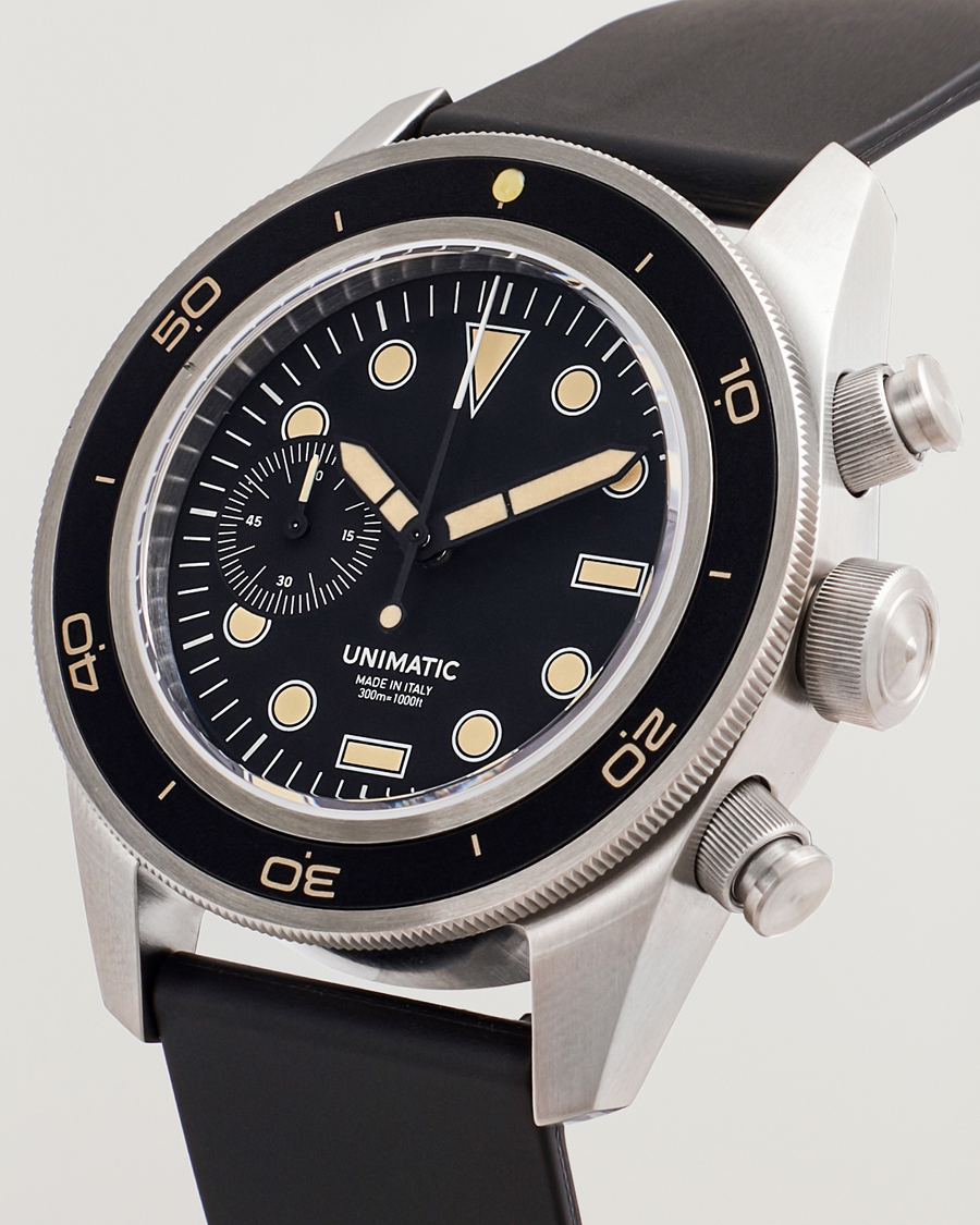 Herr | UNIMATIC U3 Heritage Chronograph Diver Black | UNIMATIC | U3 Heritage Chronograph Diver Black