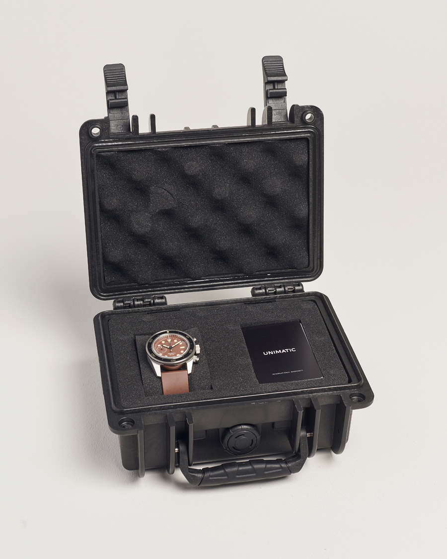 Herr | UNIMATIC U3 Heritage Chronograph Diver Dark Brown | UNIMATIC | U3 Heritage Chronograph Diver Dark Brown