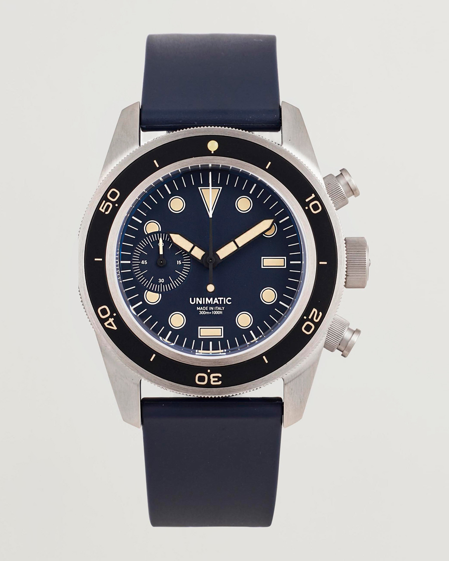 Herr | UNIMATIC U3 Heritage Chronograph Diver Blue | UNIMATIC | U3 Heritage Chronograph Diver Blue