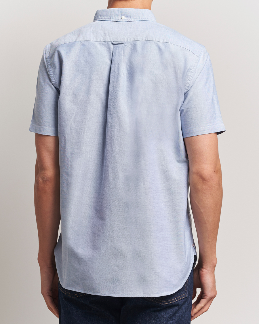 Herr | Skjortor | BEAMS PLUS | Short Sleeve Oxford Shirt Light Blue