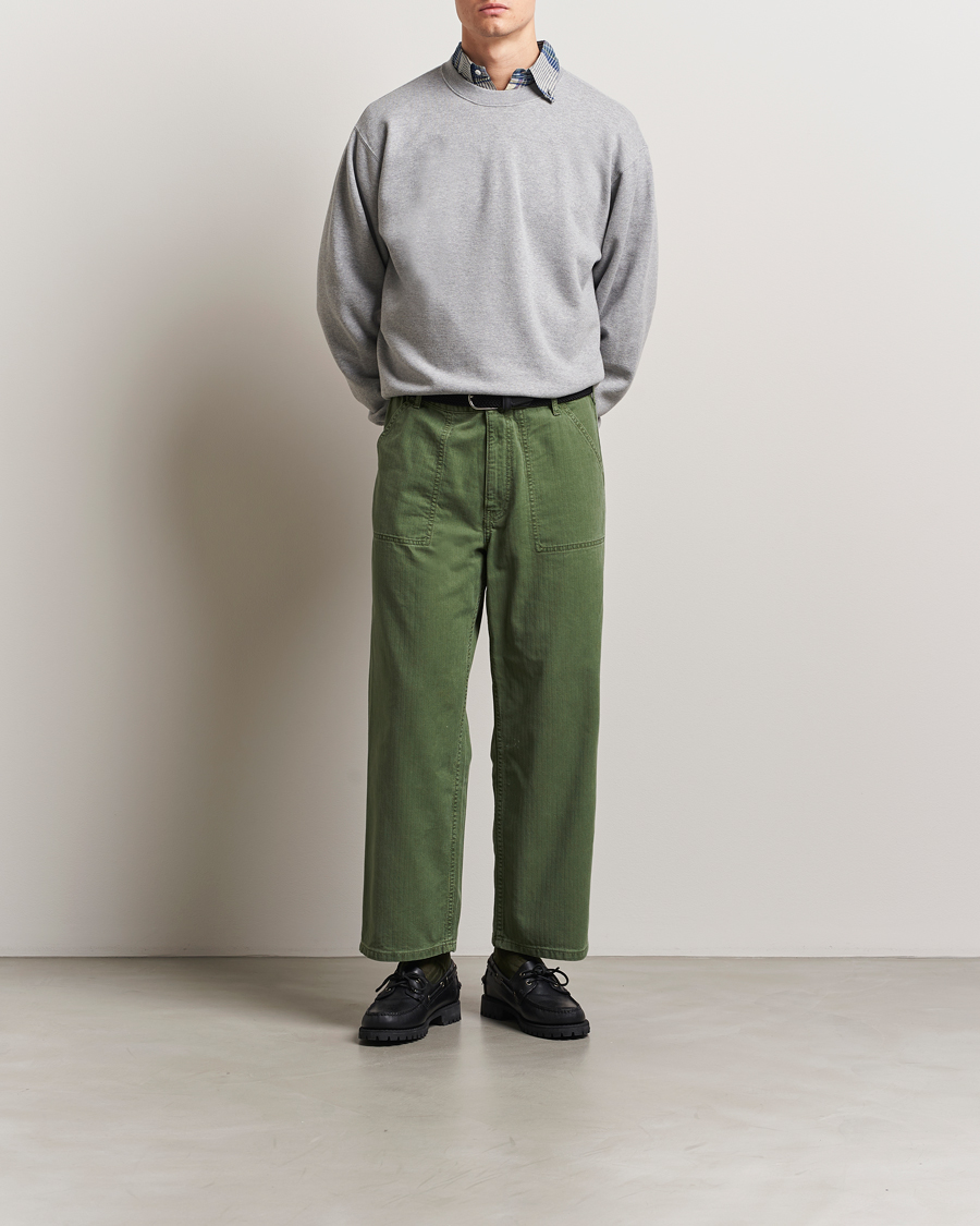 Herr | Tröjor | BEAMS PLUS | Made In Japan Cotton Sweatshirt Grey