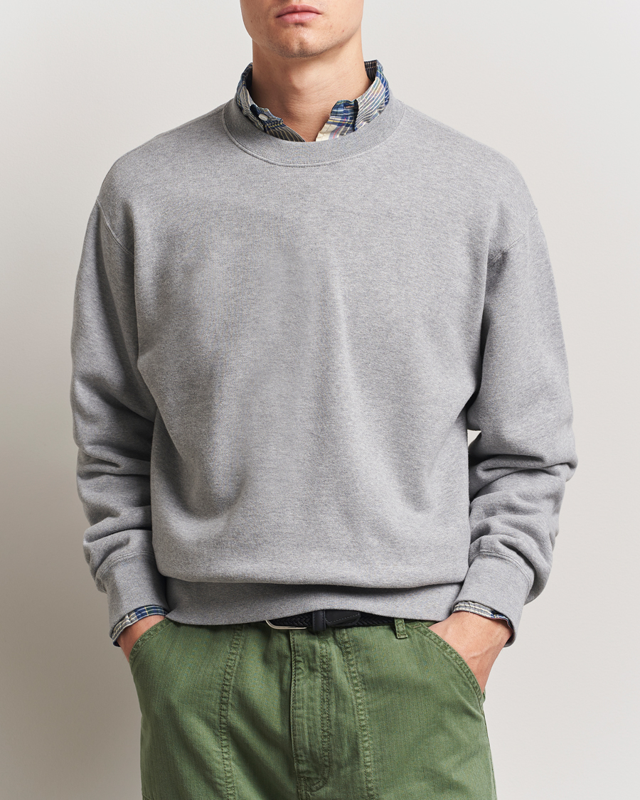 Herr | Tröjor | BEAMS PLUS | Made In Japan Cotton Sweatshirt Grey